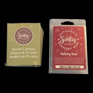 NIB SCENTSY 25-Watt Replacement Bulb For Wax Warmers & Mulberry Bush Wax Bar
